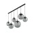 ESME GRAPHITE Lampa wisząca 6 Listwa 5383 TK Lighting Czarny Grafitowy