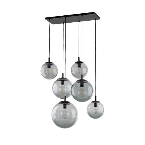 ESME GRAPHITE Lampa wisząca 6 5384 TK Lighting Czarny Grafitowy