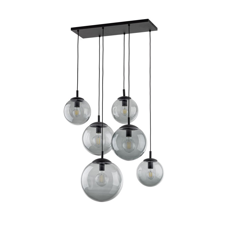 ESME GRAPHITE Lampa wisząca 6 5384 TK Lighting Czarny Grafitowy