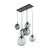 ESME GRAPHITE Lampa wisząca 6 5384 TK Lighting Czarny Grafitowy