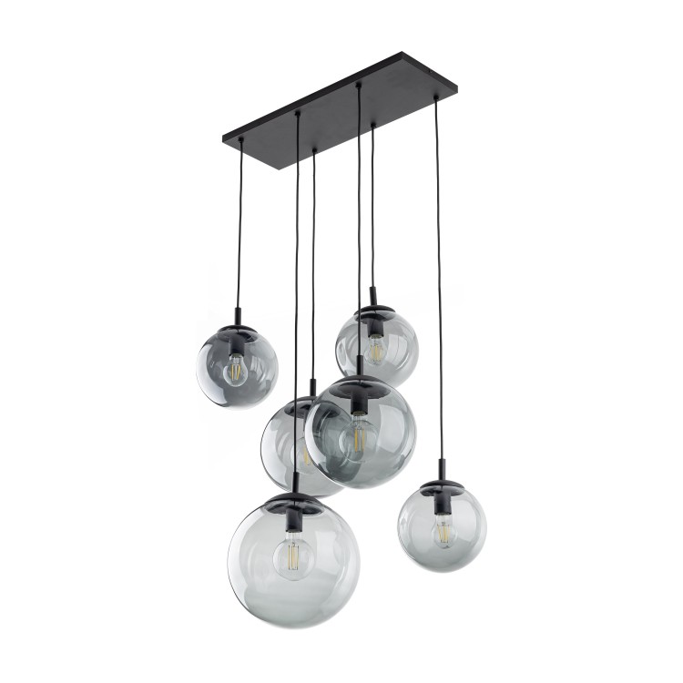 ESME GRAPHITE Lampa wisząca 6 5384 TK Lighting Czarny Grafitowy