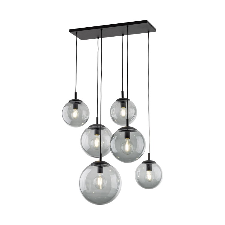 ESME GRAPHITE Lampa wisząca 6 5384 TK Lighting Czarny Grafitowy