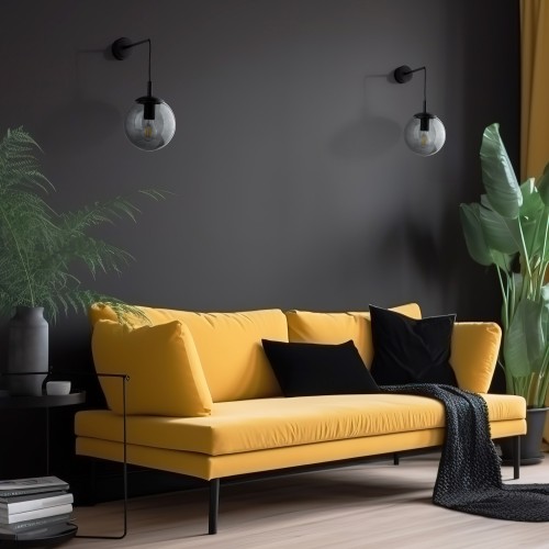 ESME GRAPHITE Kinkiet 1 5386 TK Lighting Czarny Grafitowy