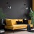 ESME GRAPHITE Kinkiet 1 5386 TK Lighting Czarny Grafitowy