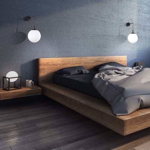 ESME WHITE Kinkiet 1 5388 TK Lighting Czarny Biały