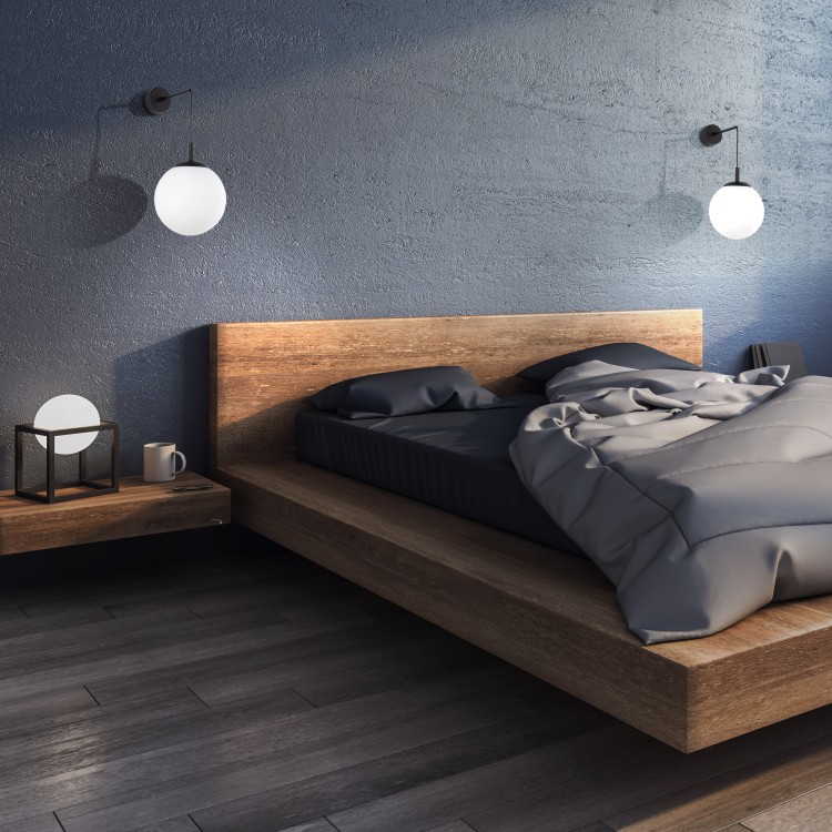 ESME WHITE Kinkiet 1 5388 TK Lighting Czarny Biały