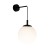 ESME WHITE Kinkiet 1 5388 TK Lighting Czarny Biały