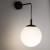 ESME WHITE Kinkiet 1 5388 TK Lighting Czarny Biały
