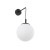 ESME WHITE Kinkiet 1 5388 TK Lighting Czarny Biały