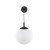 ESME WHITE Kinkiet 1 5388 TK Lighting Czarny Biały