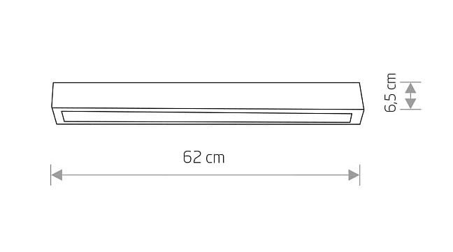 Oprawa liniowa Lampa spot STRAIGHT CEILING LED S GRAPHITE 7552 NOWODVORSKI Lighting 60cm T8 Loft nowoczesna sufitowa oświetleniowa natynkowa grafitowa Inspiracje Premium