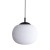 VIBE WHITE Lampa wisząca 1 300 4789 TK Lighting Czarny Biały