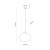 VIBE WHITE Lampa wisząca 1 350 4804 TK Lighting Czarny Biały