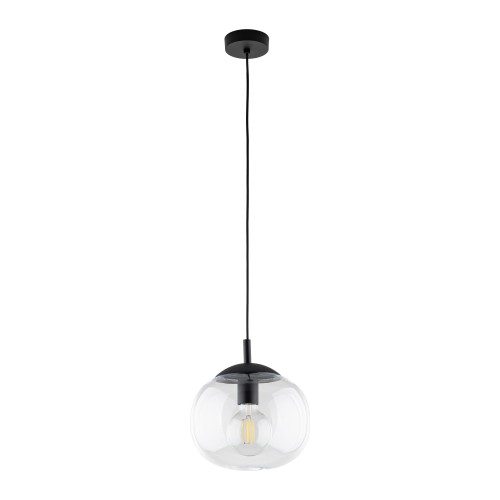 VIBE TRANSPARENT Lampa wisząca 1 250 4816 TK Lighting Czarny Transparentny