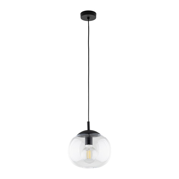 VIBE TRANSPARENT Lampa wisząca 1 250 4816 TK Lighting Czarny Transparentny