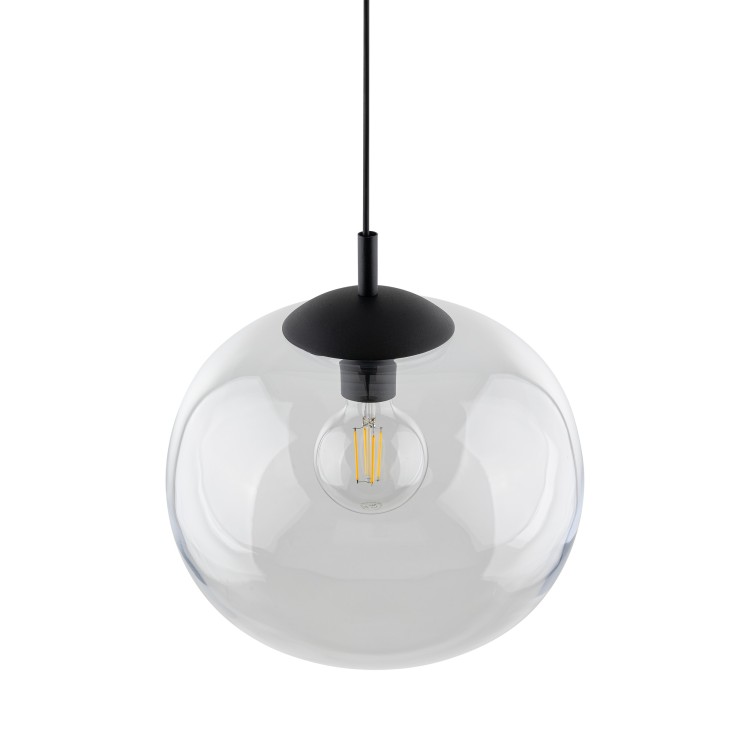 VIBE TRANSPARENT Lampa wisząca 1 300 4817 TK Lighting Czarny Transparentny