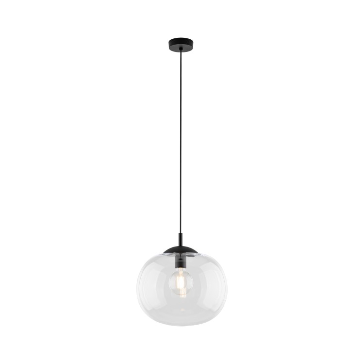 VIBE TRANSPARENT Lampa wisząca 1 300 4817 TK Lighting Czarny Transparentny
