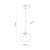 VIBE TRANSPARENT Lampa wisząca 1 350 4818 TK Lighting Czarny Transparentny
