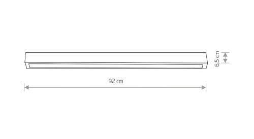 Oprawa liniowa Lampa spot STRAIGHT CEILING LED M GRAPHITE 7553 NOWODVORSKI Lighting 90cm T8 Loft nowoczesna sufitowa oświetleniowa natynkowa grafitowa Inspiracje Premium