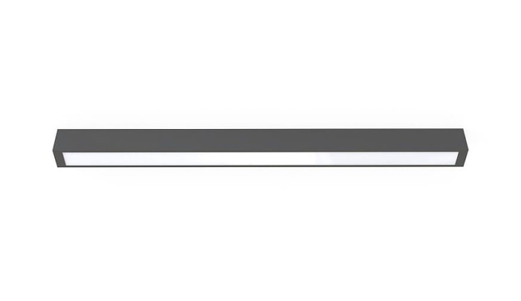 Oprawa liniowa Lampa spot STRAIGHT CEILING LED M BLACK 7598 NOWODVORSKI Lighting 90cm T8 Loft nowoczesna sufitowa oświetleniowa natynkowa czarna Inspiracje Premium