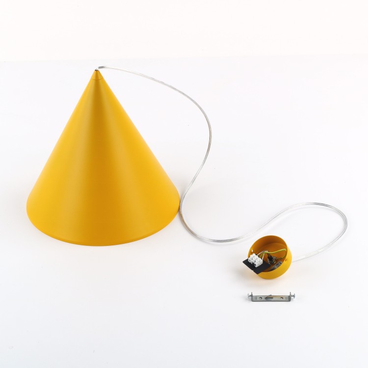 CONO YELLOW Lampa wisząca 1 L 3281 TK Lighting Żółty Żółty