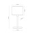 JUTA Lampka nocna 1 5552 TK Lighting Czarny Juta