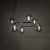 ANABELLE Lampa wisząca 6 6843 TK Lighting Czarny Grafitowy