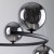 ANABELLE Lampa wisząca 6 6843 TK Lighting Czarny Grafitowy