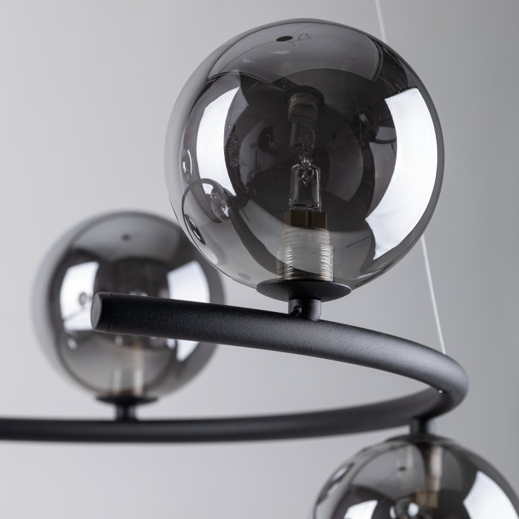 ANABELLE Lampa wisząca 6 6843 TK Lighting Czarny Grafitowy