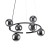 ANABELLE Lampa wisząca 6 6843 TK Lighting Czarny Grafitowy