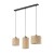 JUTA Lampa wisząca 3 4954 TK Lighting Czarny Juta