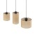 JUTA Lampa wisząca 3 4954 TK Lighting Czarny Juta