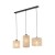 JUTA Lampa wisząca 3 4954 TK Lighting Czarny Juta