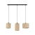 JUTA Lampa wisząca 3 4954 TK Lighting Czarny Juta