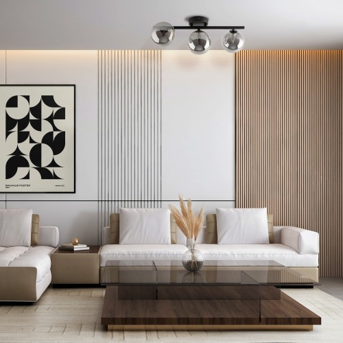 ESTERA BLACK Lampa sufitowa 3 6855 TK Lighting Czarny Grafitowy
