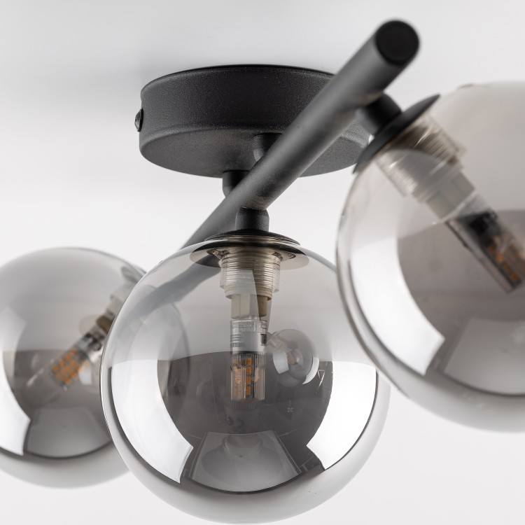 ESTERA BLACK Lampa sufitowa 3 6855 TK Lighting Czarny Grafitowy