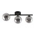 ESTERA BLACK Lampa sufitowa 3 6855 TK Lighting Czarny Grafitowy