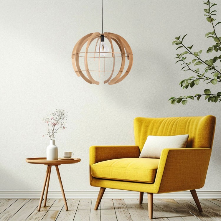 VENUS WOOD Lampa wisząca 1 L 6888 TK Lighting  Brązowy