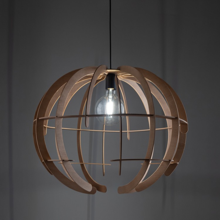 VENUS WOOD Lampa wisząca 1 L 6888 TK Lighting  Brązowy