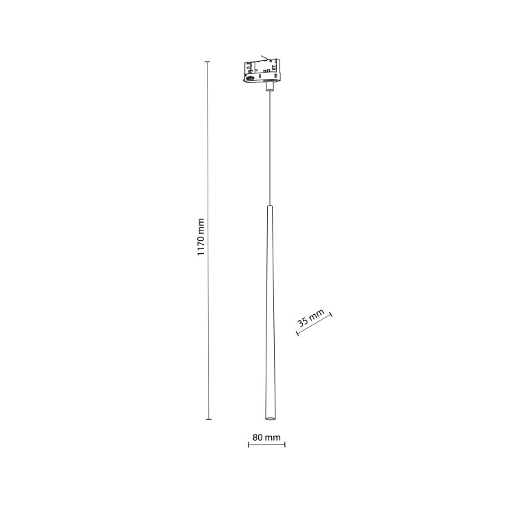 TRACER Trójobwodowy PIANO WHITE 1 G9 6859 TK Lighting Biały Biały