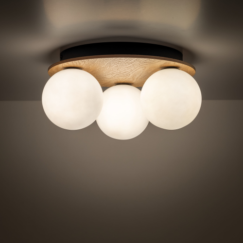 BIANCA WOOD Lampa sufitowa 3 5961 TK Lighting  Biały