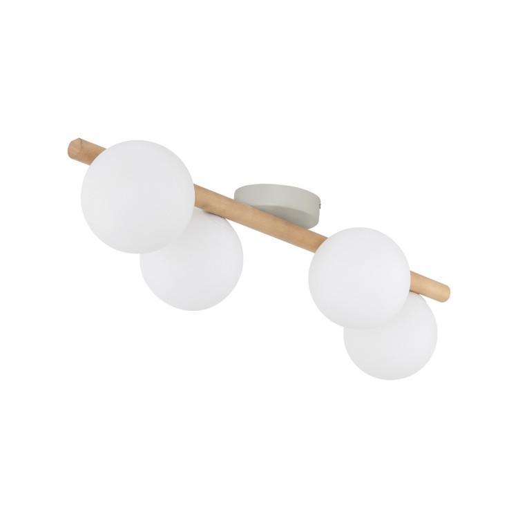 ESTERA WOOD Lampa sufitowa 4 5769 TK Lighting Biały, Sosna Biały