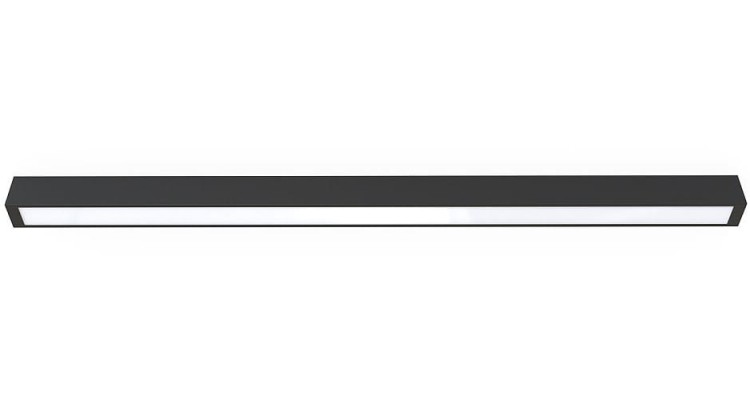 Oprawa liniowa Lampa spot STRAIGHT CEILING LED L BLACK 7600 NOWODVORSKI Lighting 120 cm T8 Loft nowoczesna sufitowa oświetleniowa natynkowa czarna Inspiracje Premium