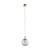 CADIX GOLD Lampa wisząca 1 PŁ 759 TK Lighting Złoty Transparentny