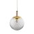 CADIX GOLD Lampa wisząca 1 PŁ 759 TK Lighting Złoty Transparentny