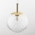 CADIX GOLD Lampa wisząca 1 PŁ 759 TK Lighting Złoty Transparentny
