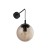 ESME TOPAZ Kinkiet 1 5389 TK Lighting Czarny Brązowy