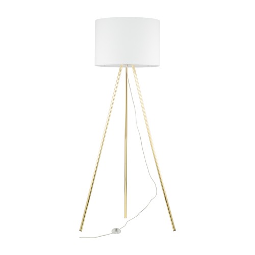 UMBERTO WHITE GOLD Lampa podłogowa 1 6637 TK Lighting Złoty Biały