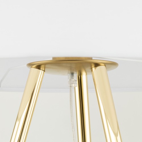 UMBERTO WHITE GOLD Lampa podłogowa 1 6637 TK Lighting Złoty Biały