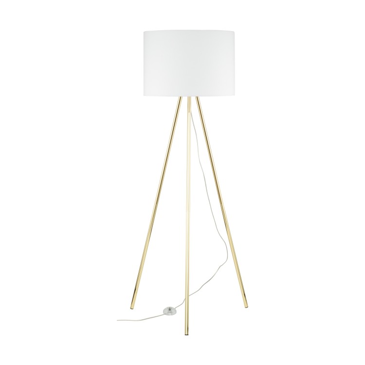 UMBERTO WHITE GOLD Lampa podłogowa 1 6637 TK Lighting Złoty Biały